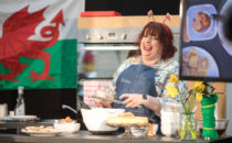 Photo of a baking demo at Croeso Swansea